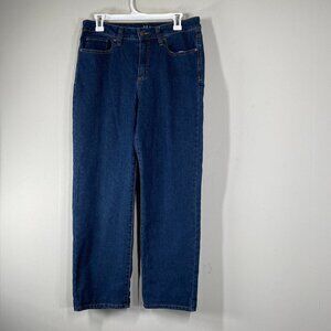Style & Co Straight Leg Denim Jeans Women's 10 High Rise Blue Casual Pants